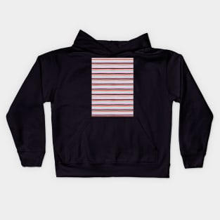 Stripes pattern, Pink, Red, Black, Blue, Stripes, Pattern, Fashion print, Funny art, Modern art, Wall art, Print, Minimalistic, Modern, Humor Kids Hoodie